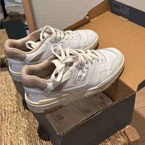 New Balance 550 White Tan Sneakers